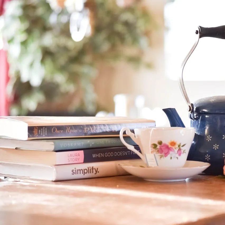 Tea, still life and tea cup